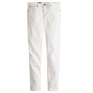J.crew midrise toothpick jeans white