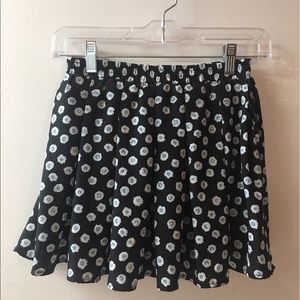 Floral mini skirt