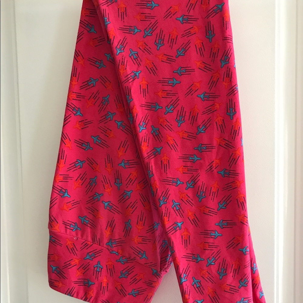 OS Lularoe airplane leggings