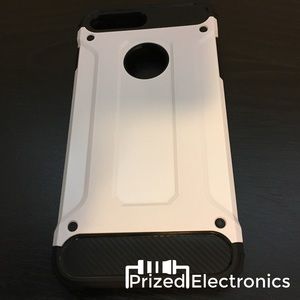 White iPhone 7 & 7 Plus dual layer armor Cases
