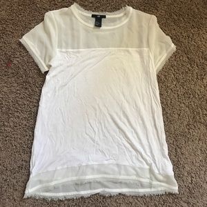 Mesh white h&m shirt