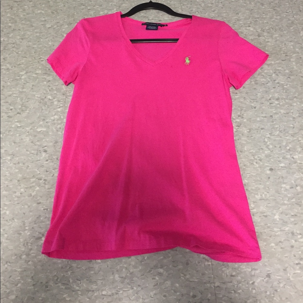 Pink polo tshirt