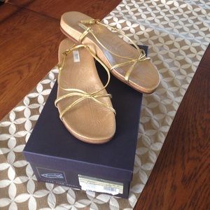 SALE! PRADA Strappy Sandle Gold Size 39