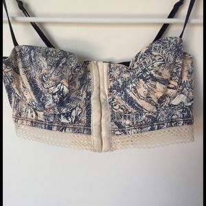 Beautiful, delicate Anthropologie bustier bra!
