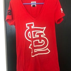 PINK STL Cardinals tee