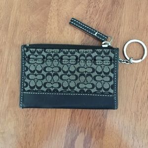 Black Coach Wallet FOB