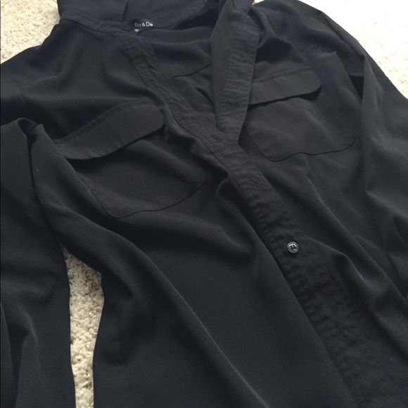 Ro & De Black Dress Shirt - Picture 4 of 11