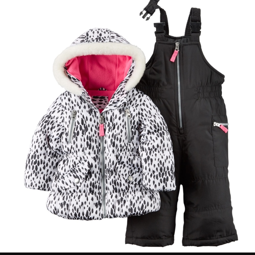 Carter's Animal Print Snow Suit Set