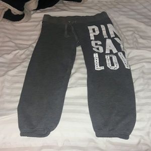 VS Pink Capri Sweatpants