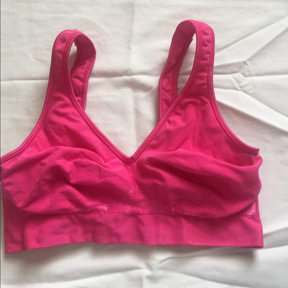 Hot Pink Bali Comfort Revolution Wire Free Bra- S