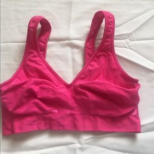 Hot Pink Bali Comfort Revolution Wire Free Bra- S