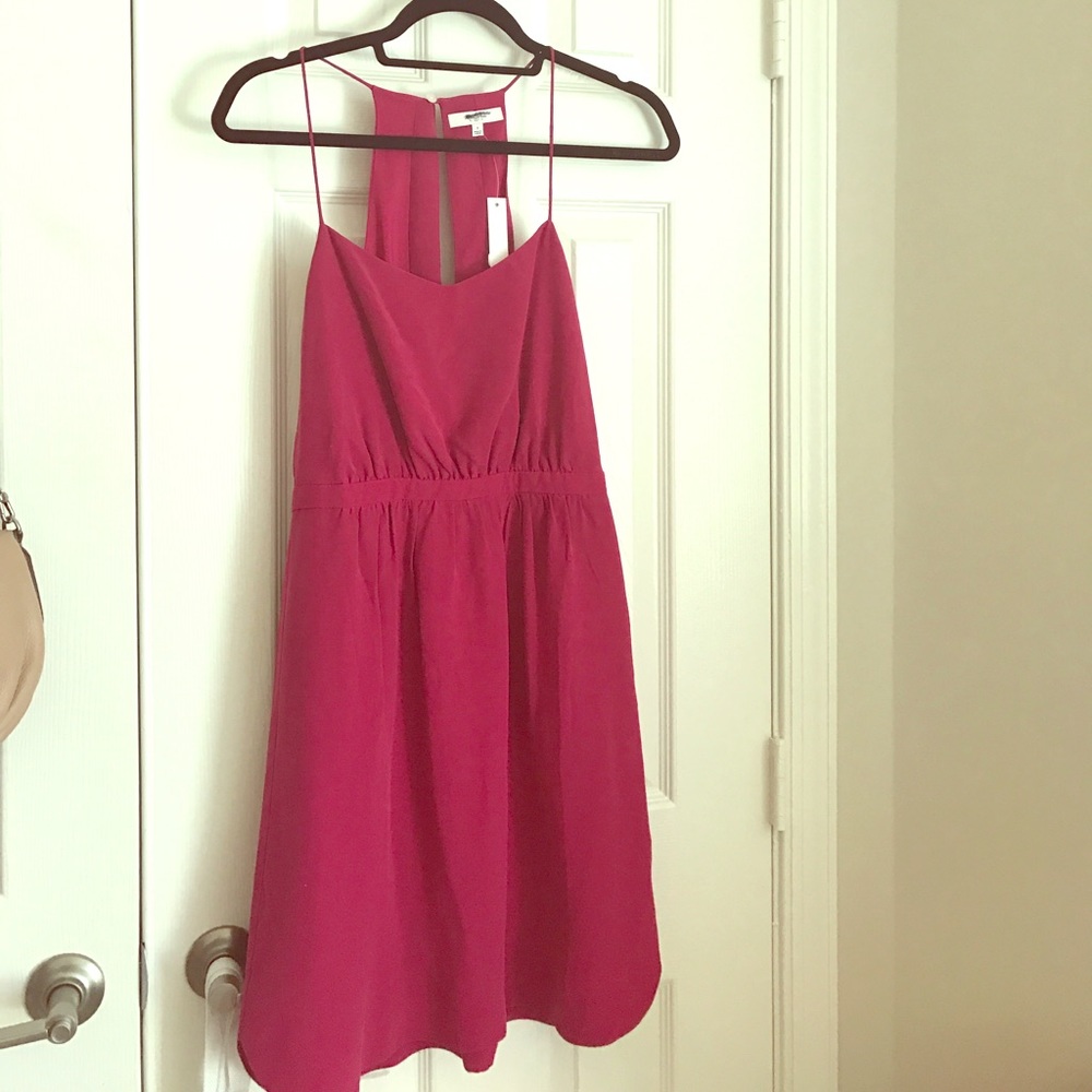 Madewell maroon dress NWT