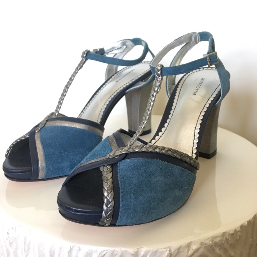 Anthropologie Blue Suede shoes! NWOT- Size 6.5