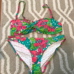 Lilly Pulitzer strapless bikini w/removable straps