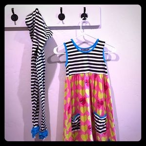Girls dress and leggings