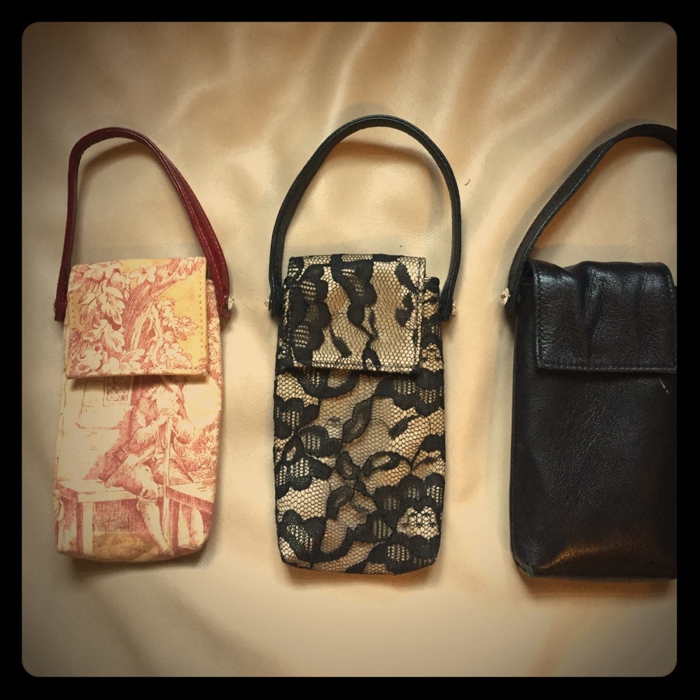 Bundle of three poppy mini bags