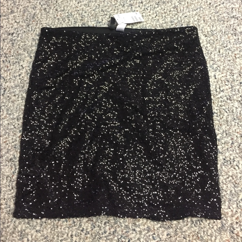 Brand new black sequined Skirt