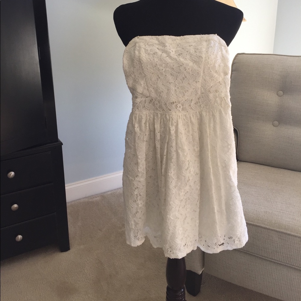 Abercrombie Kids White lace dress