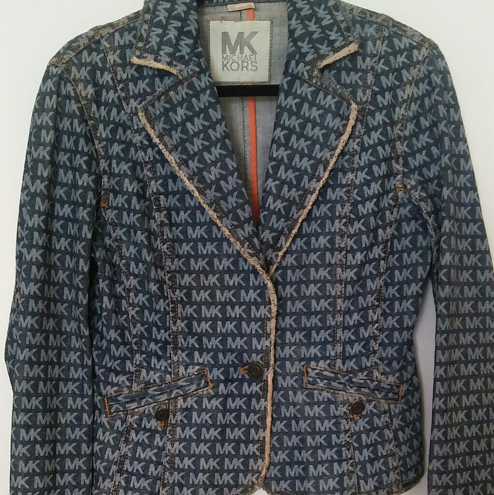Monogram Michael Kors Denim Jacket⭐ - Picture 2 of 6