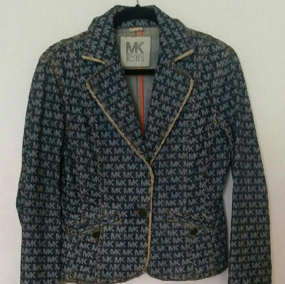 Monogram Michael Kors Denim Jacket⭐ - Picture 3 of 6