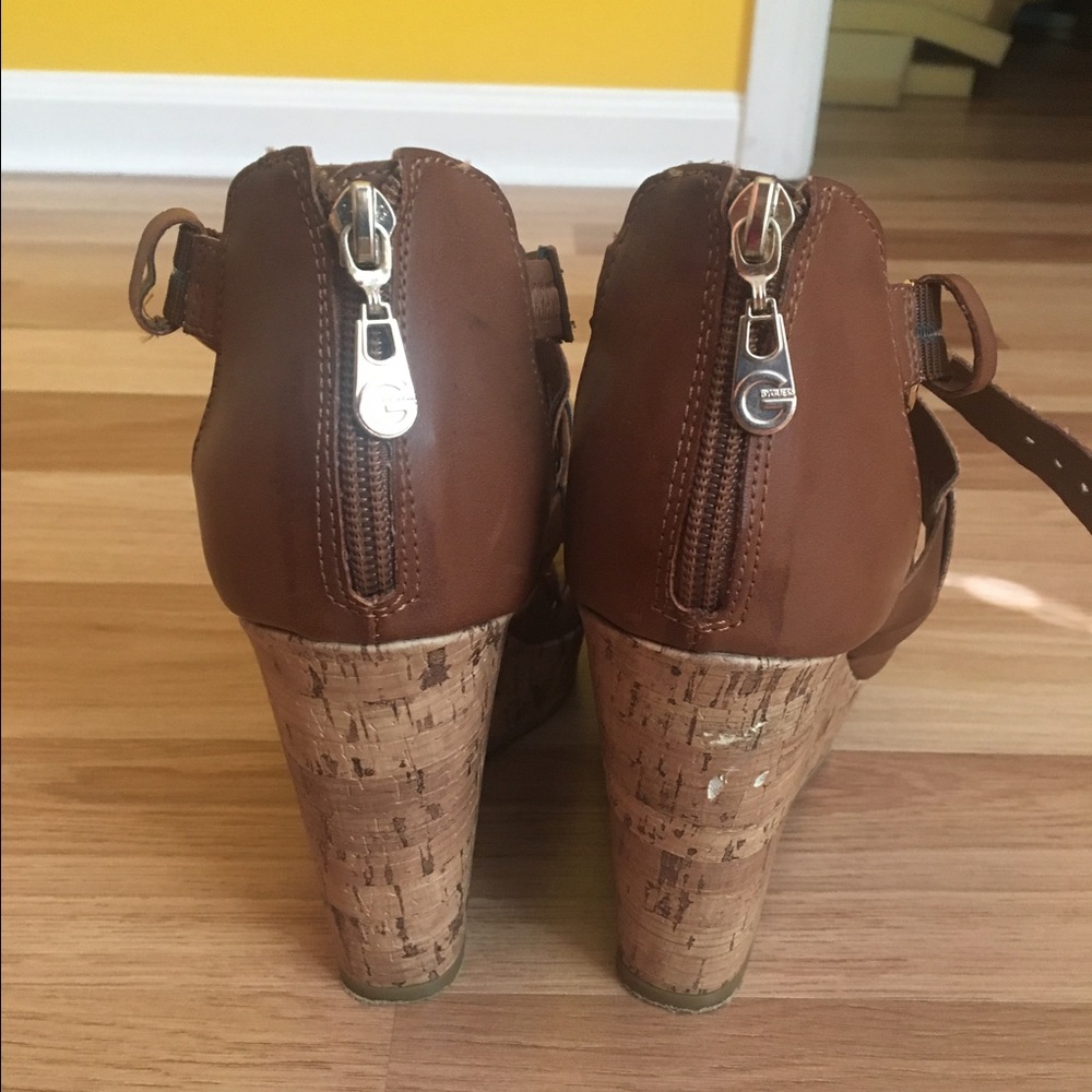 G By Guess Brown Wedges - image 2