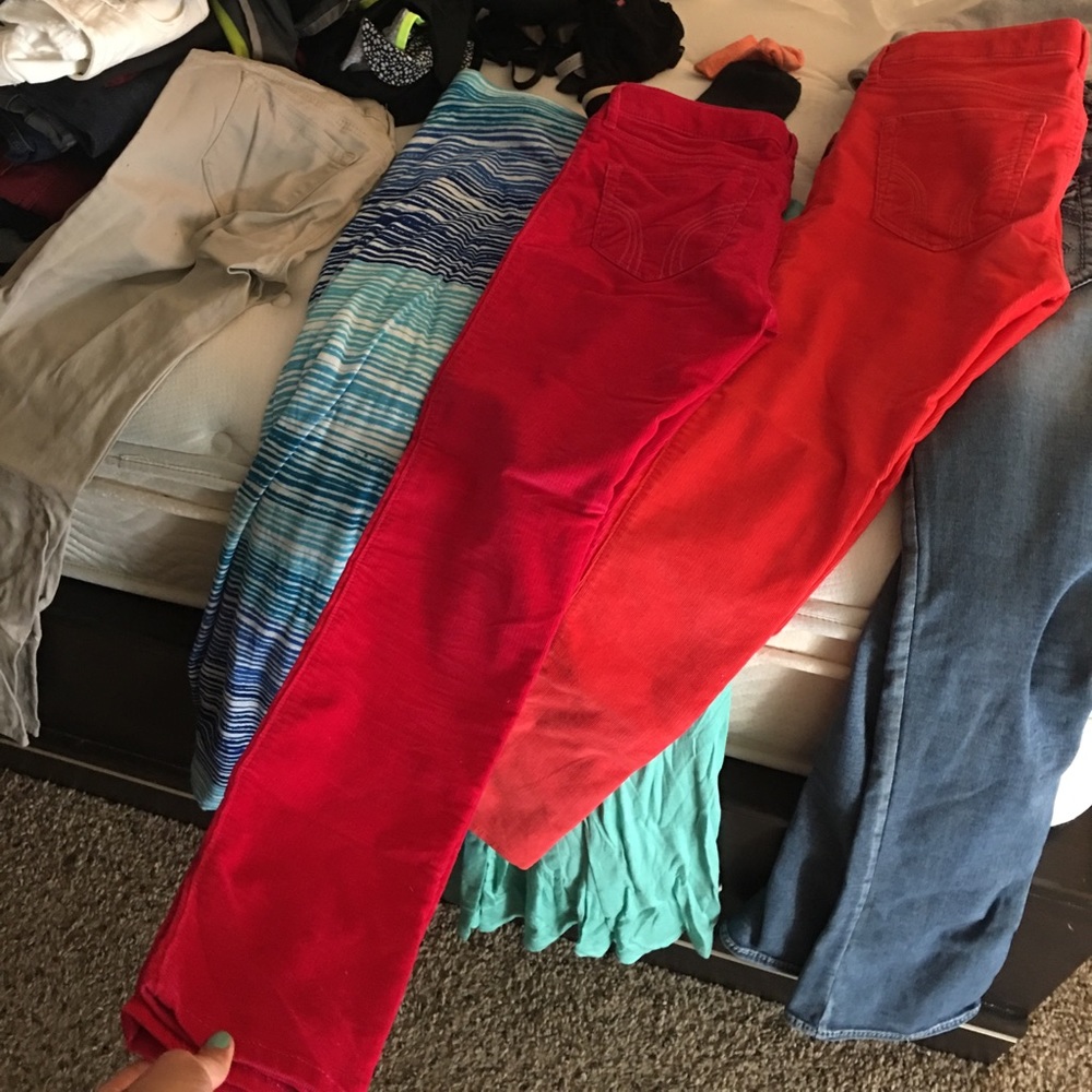 Corduroy Hollister straight/skinny pant