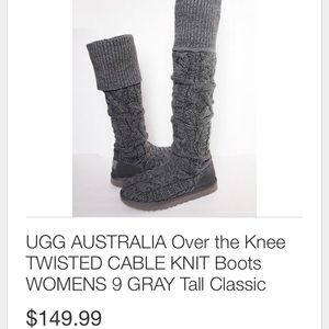 Uggs Cableknit boots