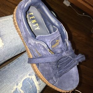 Puma Rihanna X Suede Creepers Casual Shoes Blue