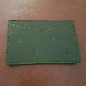 Polo Leather Credit card holder.  NWOT