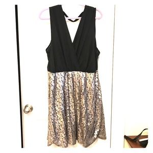 Torrid Silver Sequin Cocktail Dress