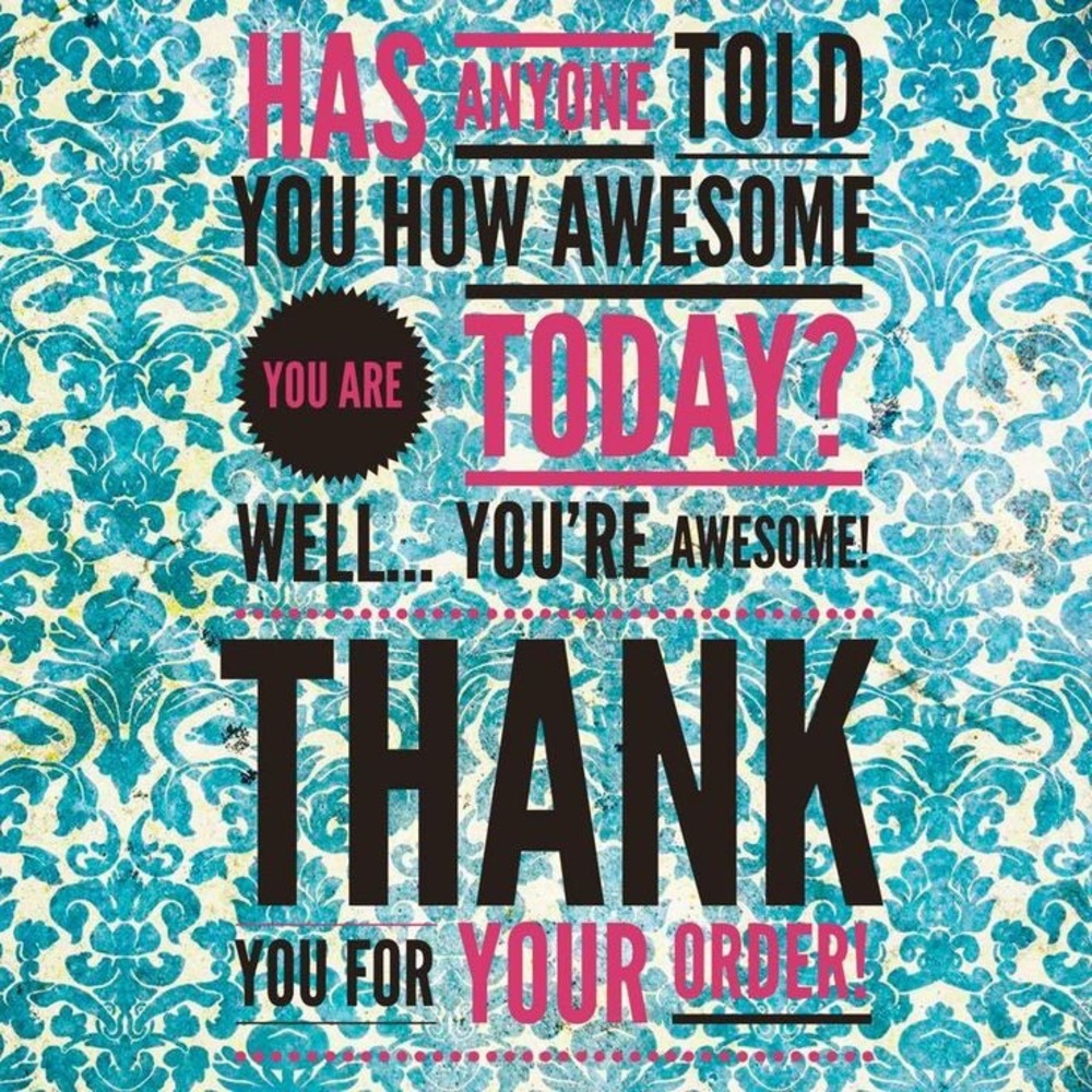 Thank You For Shopping!