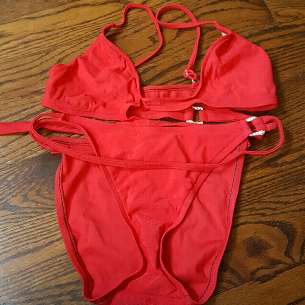 Bebe bathing Suit - Red