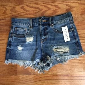 Pacsun high-rise denim short