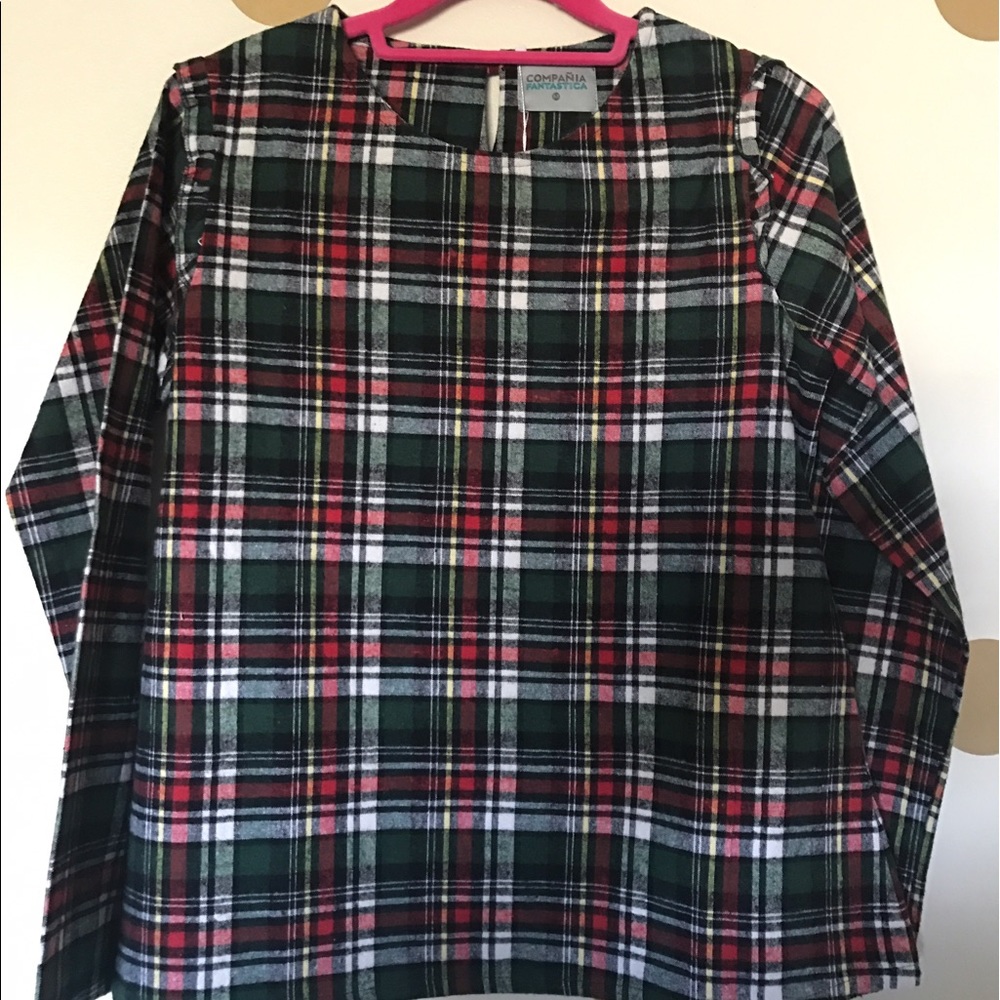 Modcloth Plaid Top