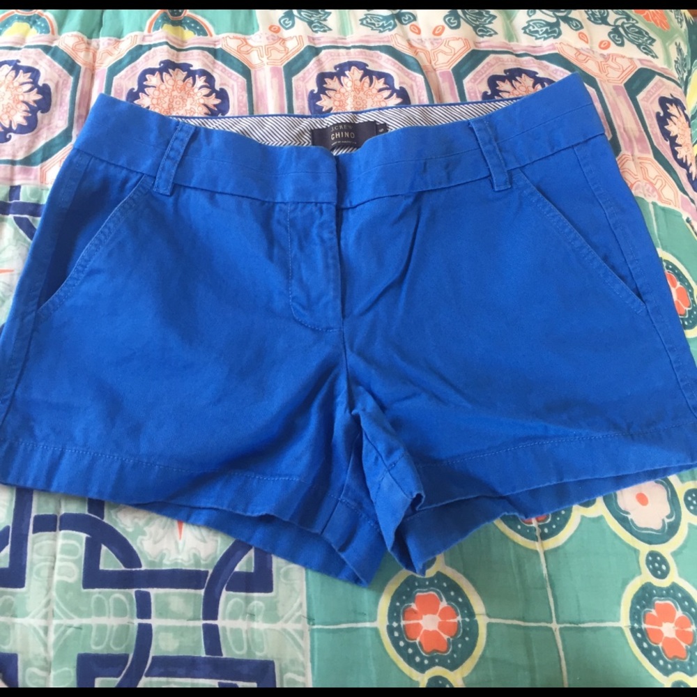 J. Crew blue chino shorts