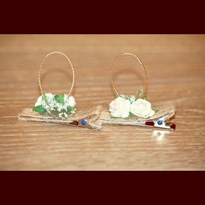 No slip alligator clip bunny ears