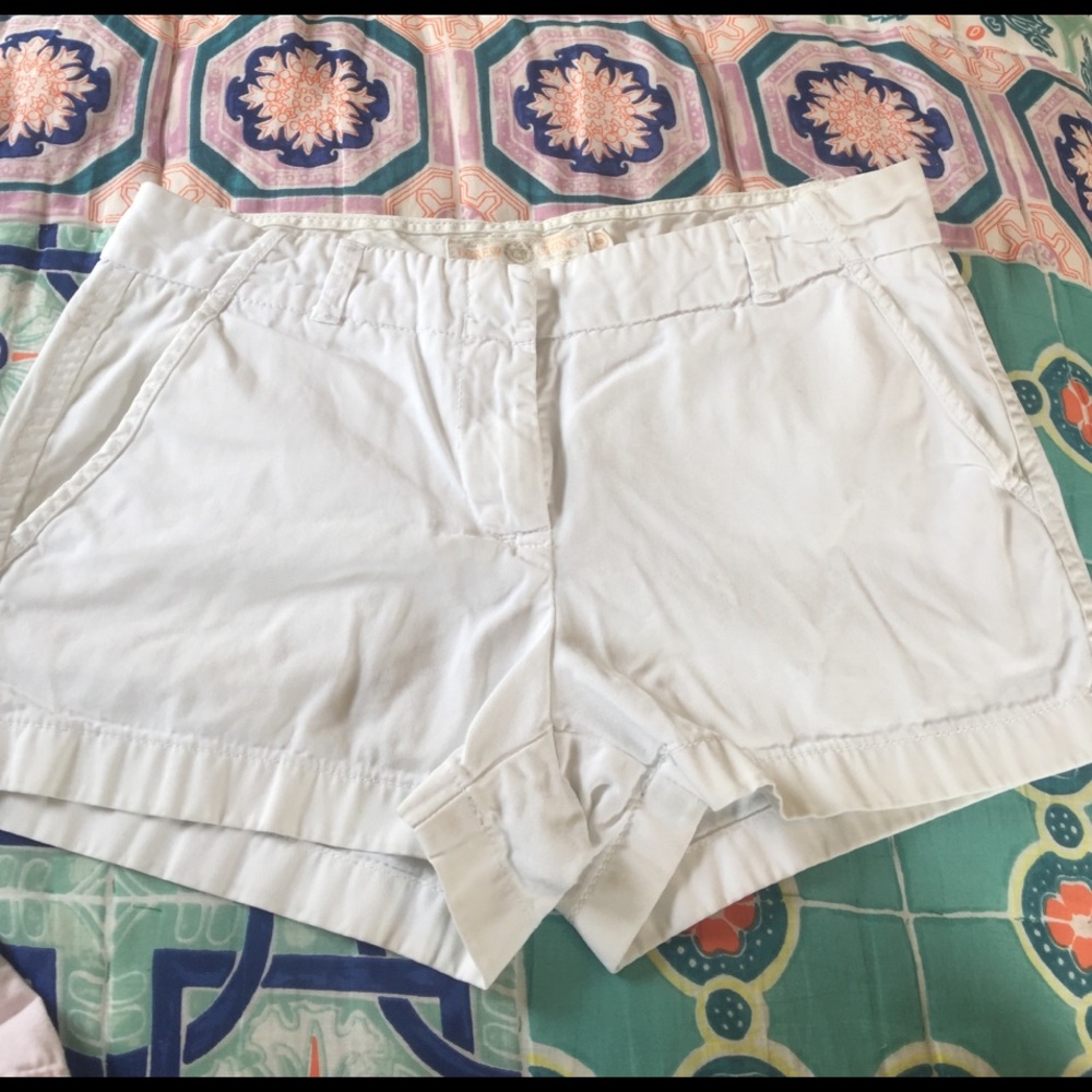 J. Crew white chino shorts