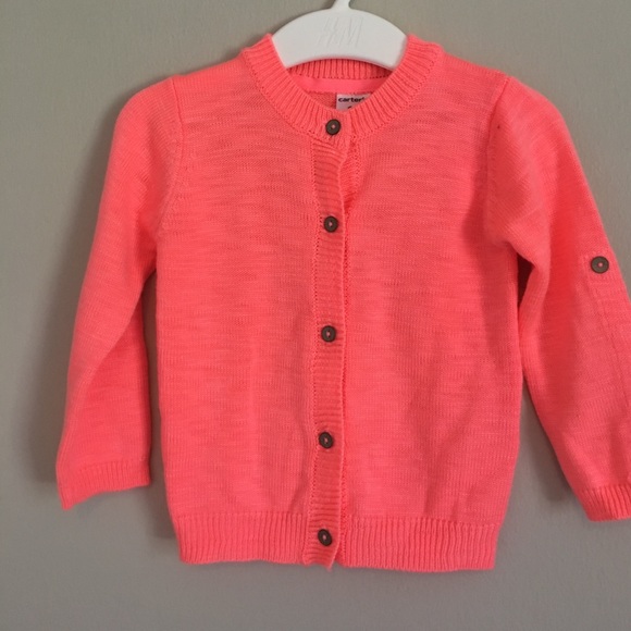 Like New neon pink cardigan - Picture 1 of 2
