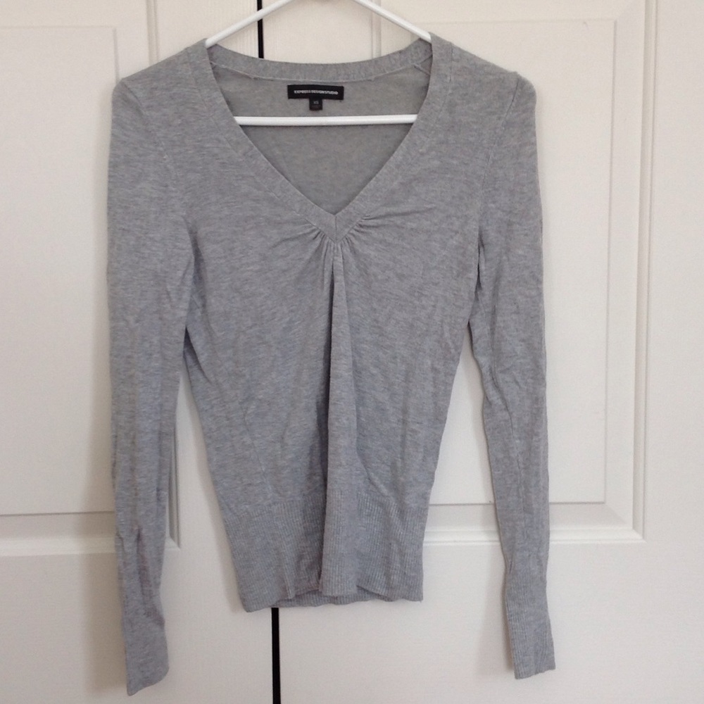 Gray Express sweater