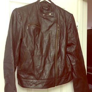 Size 4 brown 100% lamb leather jacket