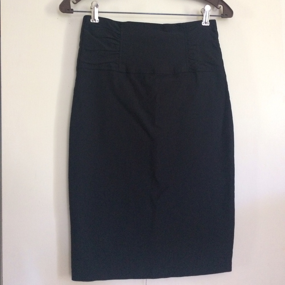 Black pencil skirt