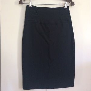 Black pencil skirt