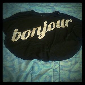 ($1) Cold Crush Black 'Bonjour' Shirt