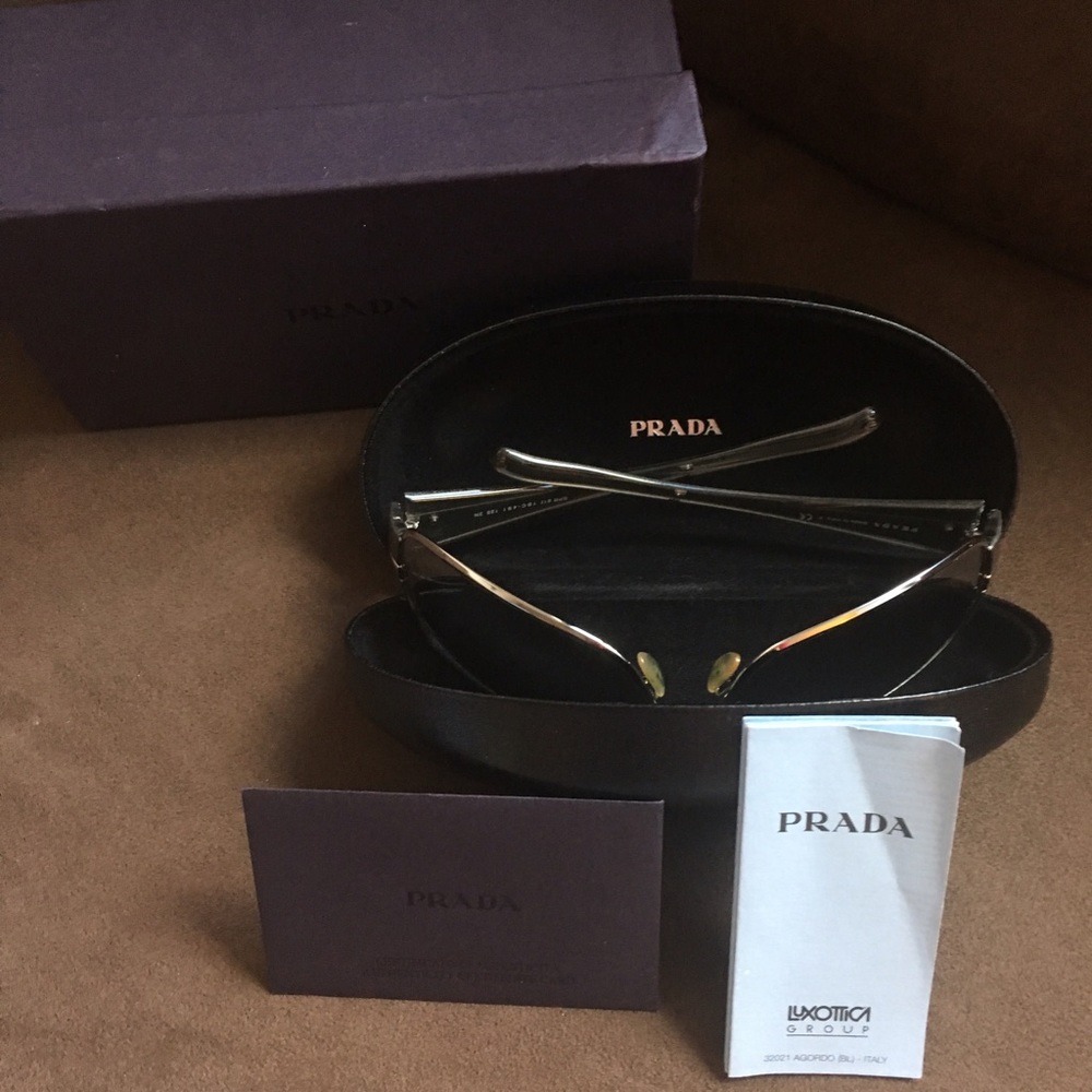 Prada silver sunglasses