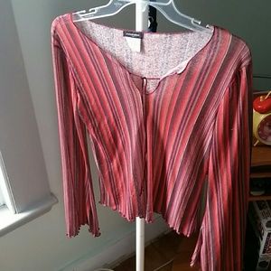 Sheer long sleeve top
