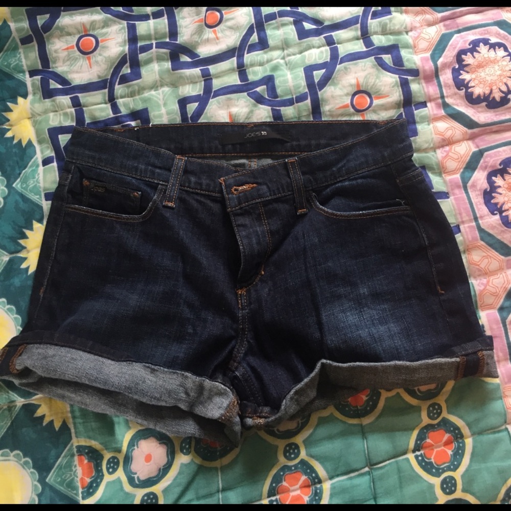 Joe's dark denim shorts