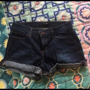 Joe's dark denim shorts
