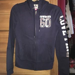 Victoria's Secret pink Dallas Cowboys zip up