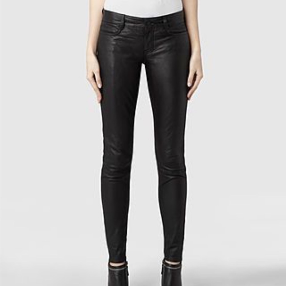 All Saints Italian leather pants