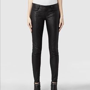 All Saints Italian leather pants